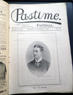 Pastime with which is incorporated Football No. 642 Vol. XXV  September 11 1895